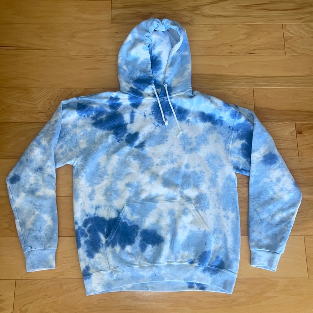 Blue Tie Dye Hoodie